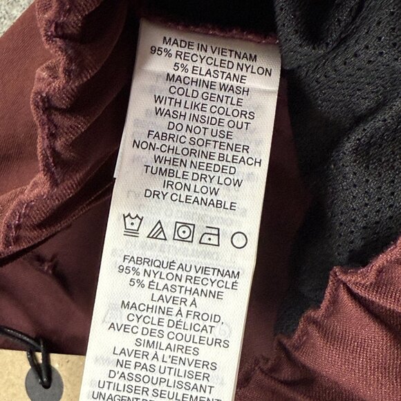 prAna Stretch Zion E-Waist Short II Men 2XL Maroon Red Hybrid Belted 10" Cargo - Picture 7 of 15